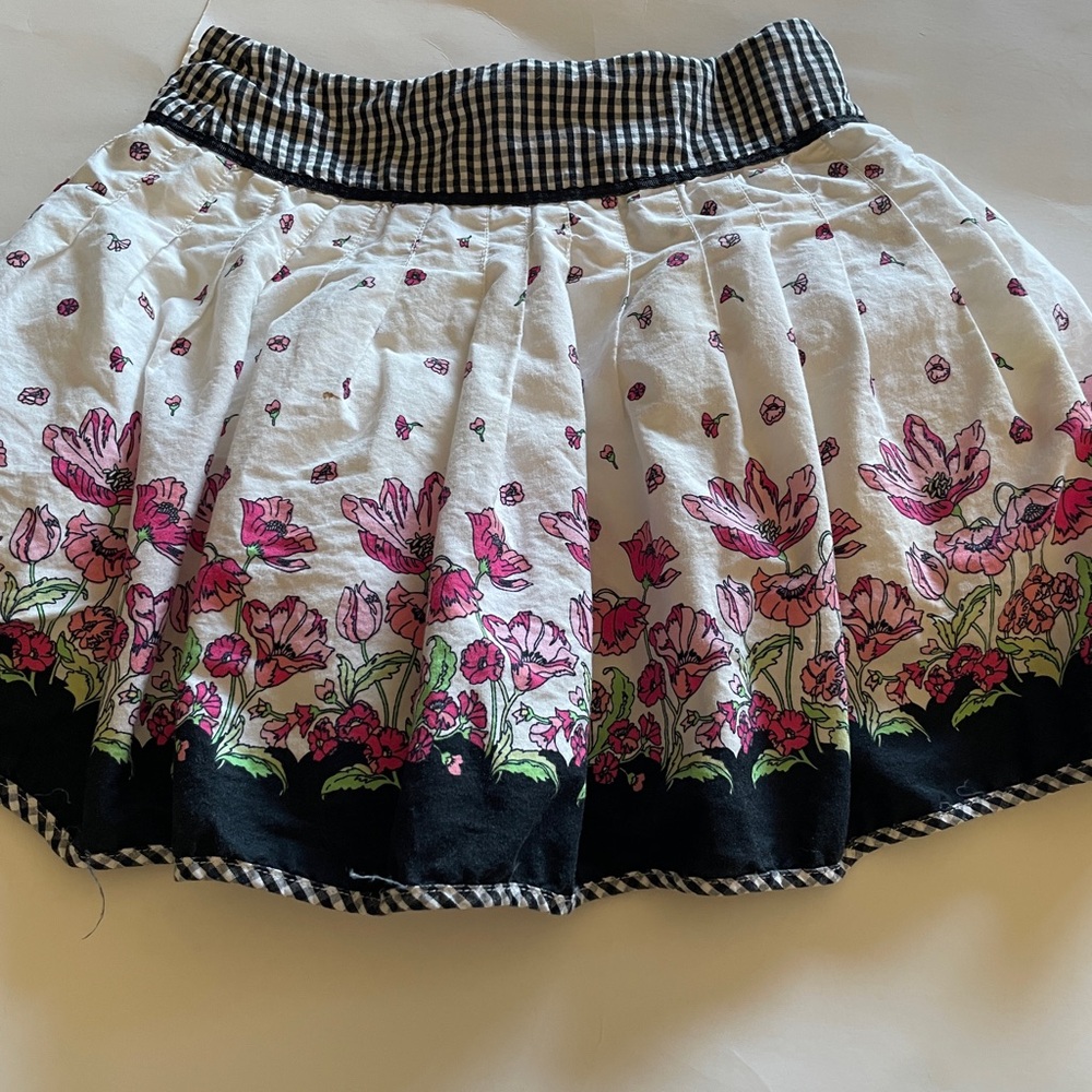 Maggie & Zoe Girls Pink Floral Skirt